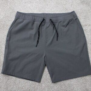 BYLT Shorts Mens 2XL XXL Gray Premium Basics 8" Drawstring Stretch Athletic